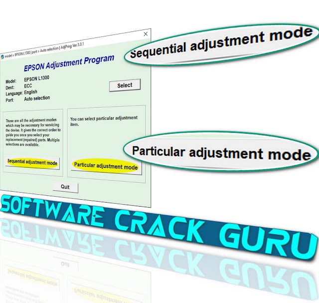 EPSON L1300 Resetter (Adjustment Program) Free Download