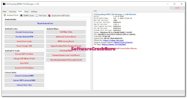 Z3X EasyJtag EMMC File Manager v1.28 Free Download