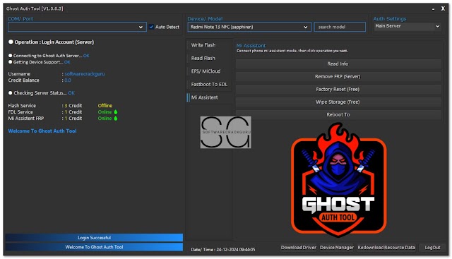 Ghost Auth Tool V1.0.0.3 [Auth Free Model] Free Download