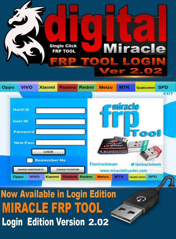 Download Miracle FRP Tool v2.02 (Login Edition | Added New Models)